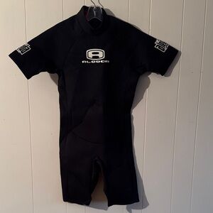 Black Short Sleeve Wetsuit Aldera